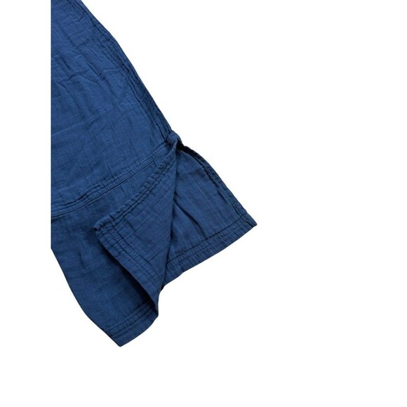 Pact Organic Cotton Women's Size XL Gauze Wide Leg Cropped Pants Blue - Coastal - Picture 3 of 10